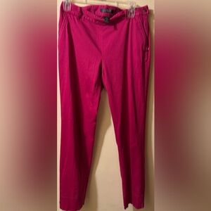 Lauren Ralph Lauren Fuchsia Straight Leg Pants